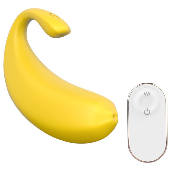 Sex HD - gudra, banāna formas vibrācijas ola (dzeltena)