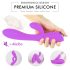 Apskurbinošs ūdensizturīgs vibrators (violets)