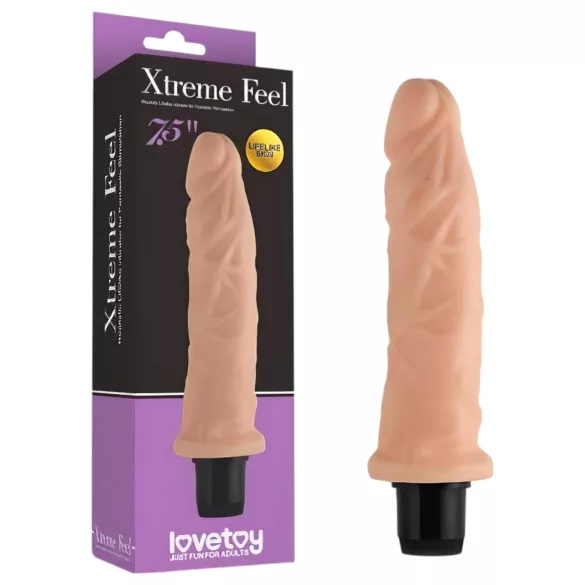 Lovetoy Real Feel - reālistisks vibrators 19cm gaišs