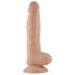 Lovetoy Real Extreme - piesūcekņa dildo 21cm bēšs