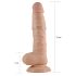 Lovetoy Real Extreme - piesūcekņa dildo 21cm bēšs