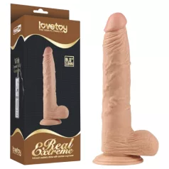 Lovetoy Real Extreme - dildo ar piesūcekni - 24 cm