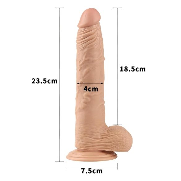 Lovetoy Real Extreme - dildo ar piesūcekni 24 cm