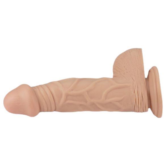 Lovetoy Real Extreme - dildo ar piesūcekni 23 cm miesaskrāsas