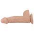 Lovetoy Real Extreme - piesūceknis dildo - 23cm (dabiska krāsa)