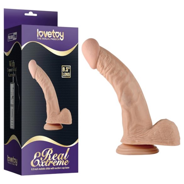 Lovetoy Real Extreme - G-punkta dildo 21 cm naturāls