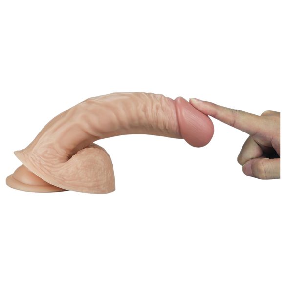 Lovetoy Real Extreme - G-punkta dildo 21 cm naturāls