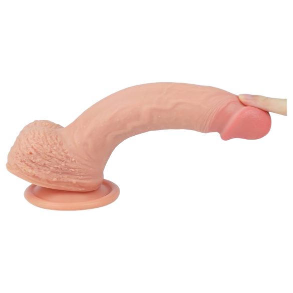Lovetoy dildo ar piesūcekni, realistisks, 21 cm, miesas krāsas
