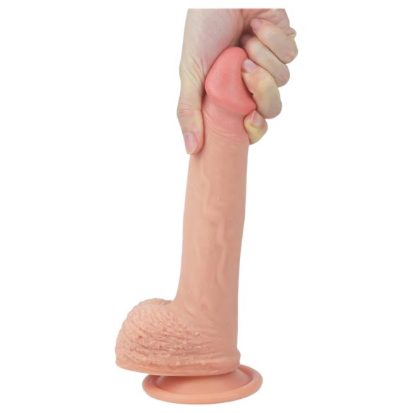 Lovetoy dildo ar piesūcekni, realistisks, 21 cm, miesas krāsas