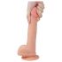 Lovetoy dildo ar piesūcekni, realistisks, 21 cm, miesas krāsas