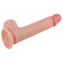 Lovetoy Dabisks Klikšķis - divkāršs reālistisks dildo - 20cm (dabīgs)