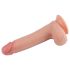 Lovetoy Dabisks Klikšķis - divkāršs reālistisks dildo - 20cm (dabīgs)