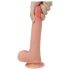 Lovetoy Dabisks Klikšķis - divkāršs reālistisks dildo - 20cm (dabīgs)
