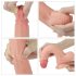 Lovetoy Dabisks Klikšķis - divkāršs reālistisks dildo - 20cm (dabīgs)