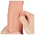 Lovetoy realistisks dildo ar dubulto slāni 28 cm miesas krāsā