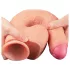 Lovetoy realistisks dildo ar dubulto slāni 28 cm miesas krāsā