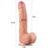 Lovetoy Dabis Samtainais 28cm - dzīvespriecīgs dubultkārējais dildo