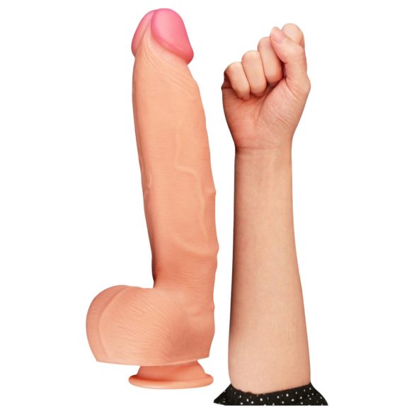 Lovetoy dildo ar diviem slāņiem, realistisks, 30cm, naturāls
