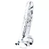 Lovetoy Flawless Clear - dildo ar piesūcekni 19 cm caurspīdīgs