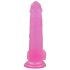 Lovetoy Jelly Studs piesūcekņa dildo - 20 cm (rozā)