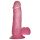 Lovetoy dildo ar piesūcekni 15cm rozā