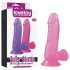 Lovetoy dildo ar piesūcekni 15cm rozā