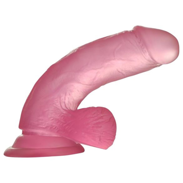 Lovetoy dildo ar piesūcekni 15cm rozā