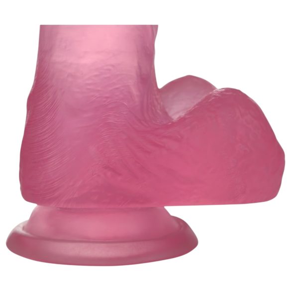 Lovetoy dildo ar piesūcekni 15cm rozā