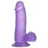 Lovetoy Jelly Studs - piekļaujams dildo - 15cm (violets)