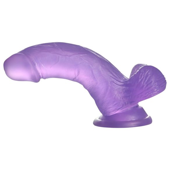 Lovetoy Jelly Studs - piesūceknis dildo - 15cm (violets)