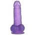 Lovetoy Jelly Studs - piekļaujams dildo - 15cm (violets)