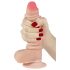 Lovetoy Divslāņu dildo - 18cm (dabīgs)