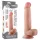 Lovetoy divslāņu dildo 21 cm naturāls
