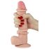 Lovetoy Sliding-Skin - divslāņu dildo - 21cm (dabīgs)