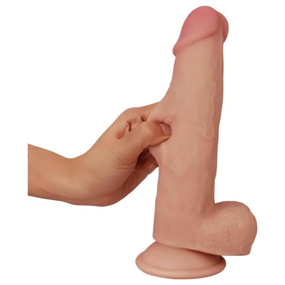 Lovetoy divslāņu dildo 21 cm naturāls