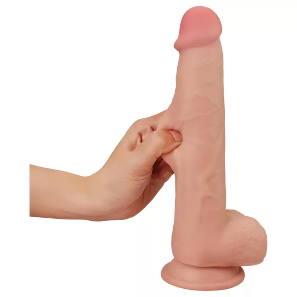 Lovetoy divslāņu dildo naturāls 23cm