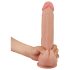 Lovetoy Sliding-Skin - dabīgs divslāņu dildo - 23 cm