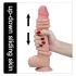 Lovetoy Sliding-Skin - dabīgs divslāņu dildo - 23 cm
