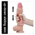 Lovetoy divslāņu dildo naturāls 23cm