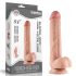 Lovetoy Sliding-Skin - dabīgs divslāņu dildo - 23 cm