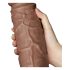 Lovetoy Chubby - Dabisks piepūšams dildo ar piesūcekni 25 cm