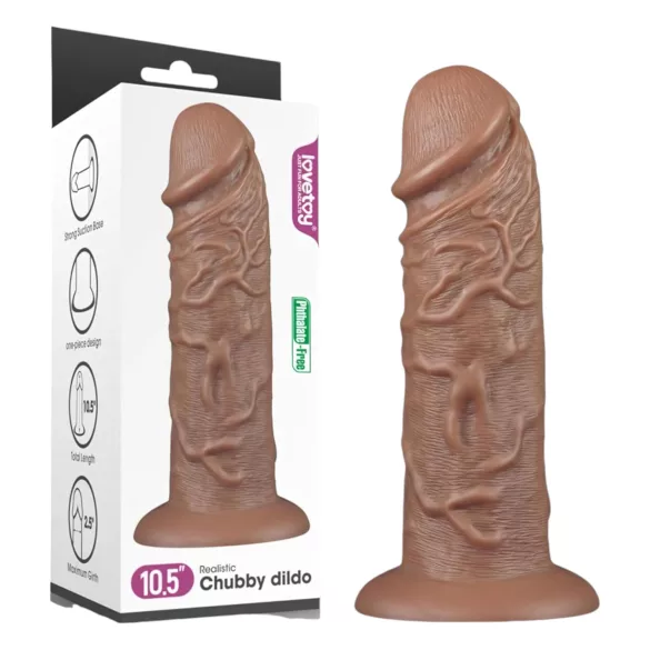 Lovetoy dilds ar piesūcekni realistisks 25 cm bēšs