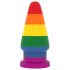 Lovetoy Prider - anālais plug - 15cm (varavīksnes)