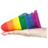 Lovetoy Prider - anālais plug - 15cm (varavīksnes)