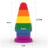 Lovetoy Prider - anālais plug - 15cm (varavīksnes)