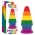 Lovetoy Prider - anālais plug - 15cm (varavīksnes)