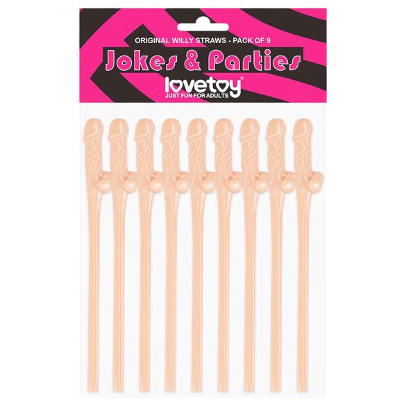 Lovetoy - dabīga izskata dzērienu salmiņš ar formām