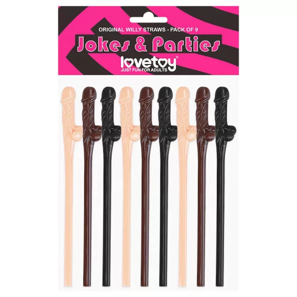 Lovetoy - reālistisks dzimumlocekļa salmiņš natūrāls/brūns/melns