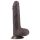 Lovetoy divslāņu dildo ar Sliding-Skin, 18 cm, brūns