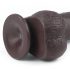 Lovetoy Sliding-Skin - divkārša slāņa dildo - 23cm (brūns)